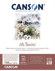 Canson Mi-Teintes Pastel Defteri 160 gr 32x41 cm 20 sf Beyaz