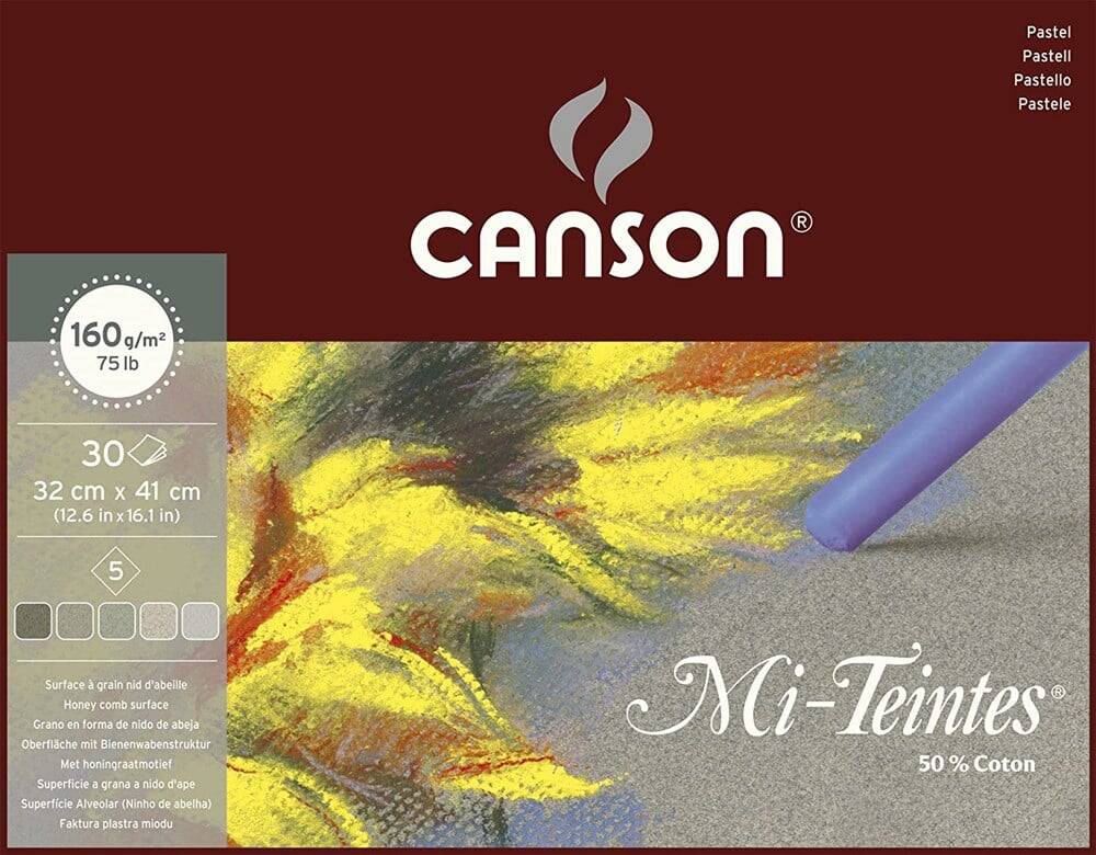 Canson Mi-Teintes Spiral Pad Grey 160gr 32x41cm 30 Pages