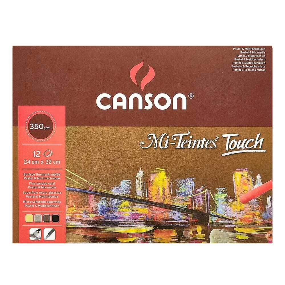 Canson Mi-Teintes Touch Pastel Notebook 350 gr 24x32 cm 12 pages