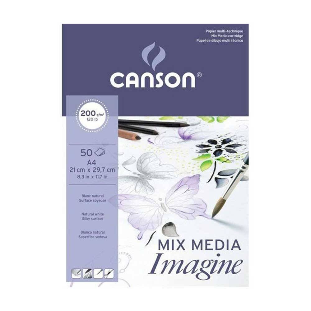 Canson Mix Media Imagine A4 200G 50 Pages