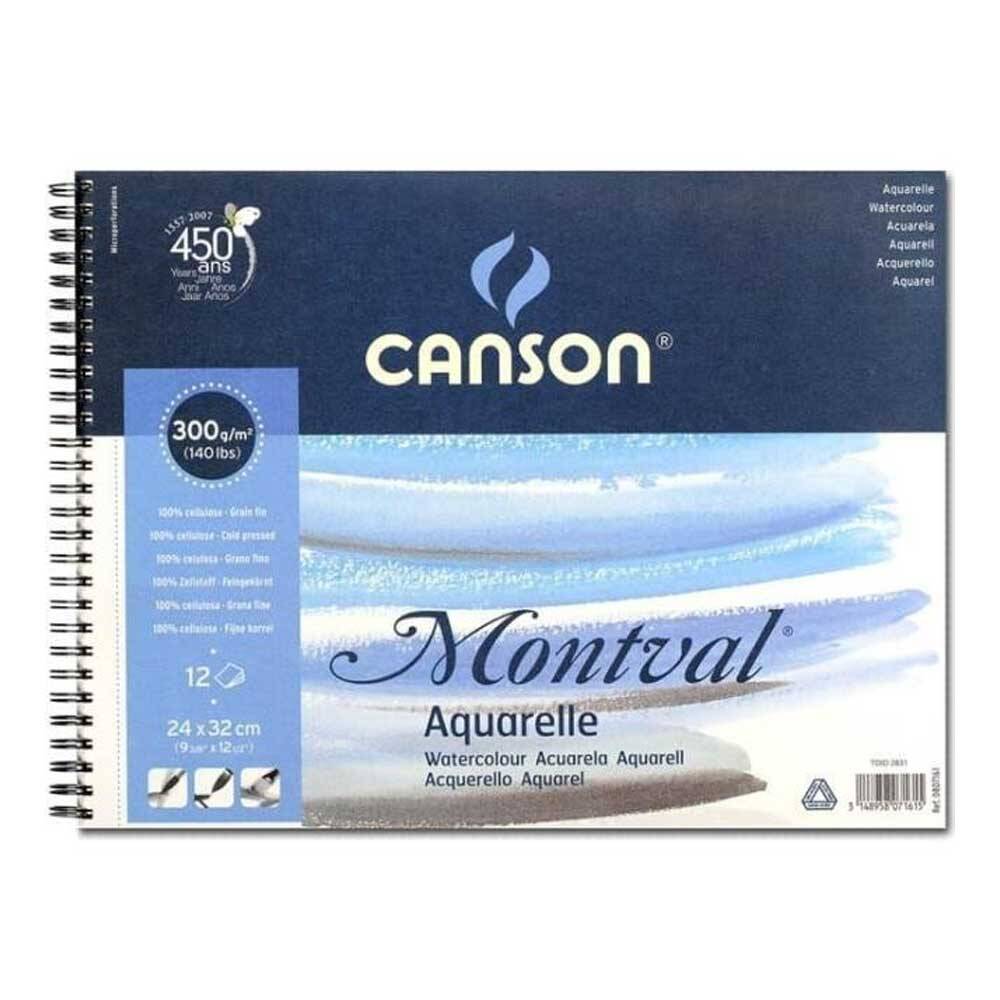 Canson Montval 24X32 300G 12S Spralli