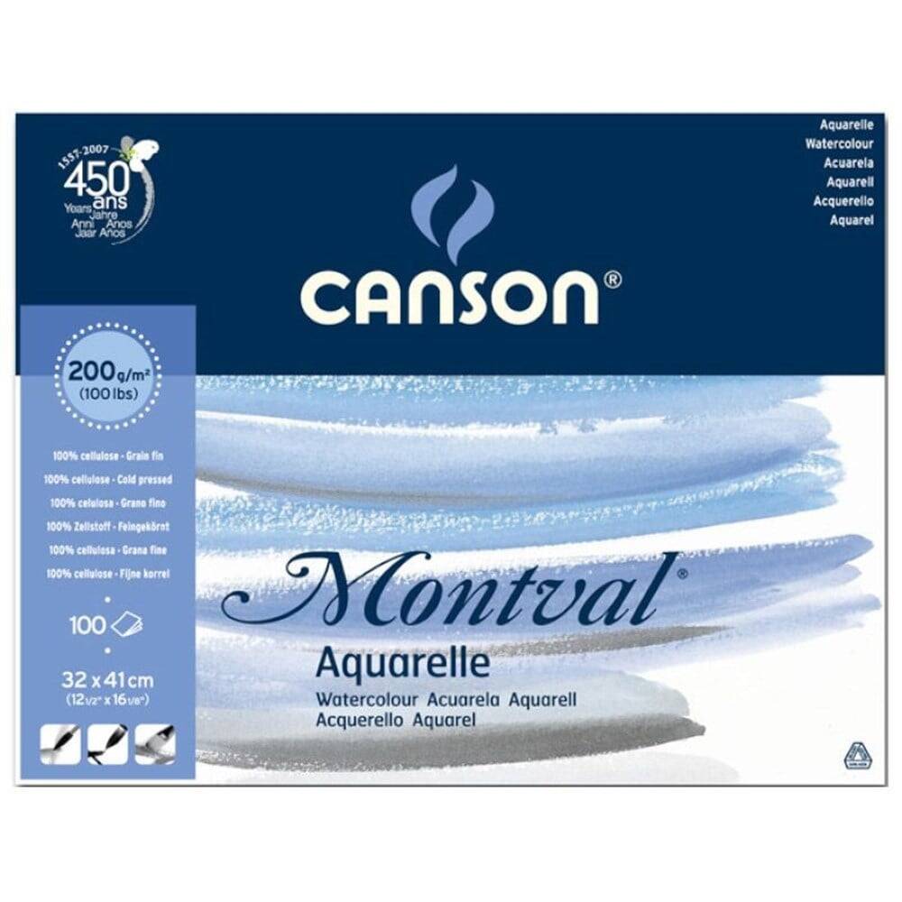 Canson Montval Suluboya Blok 200gr 32x41cm 100 Yaprak