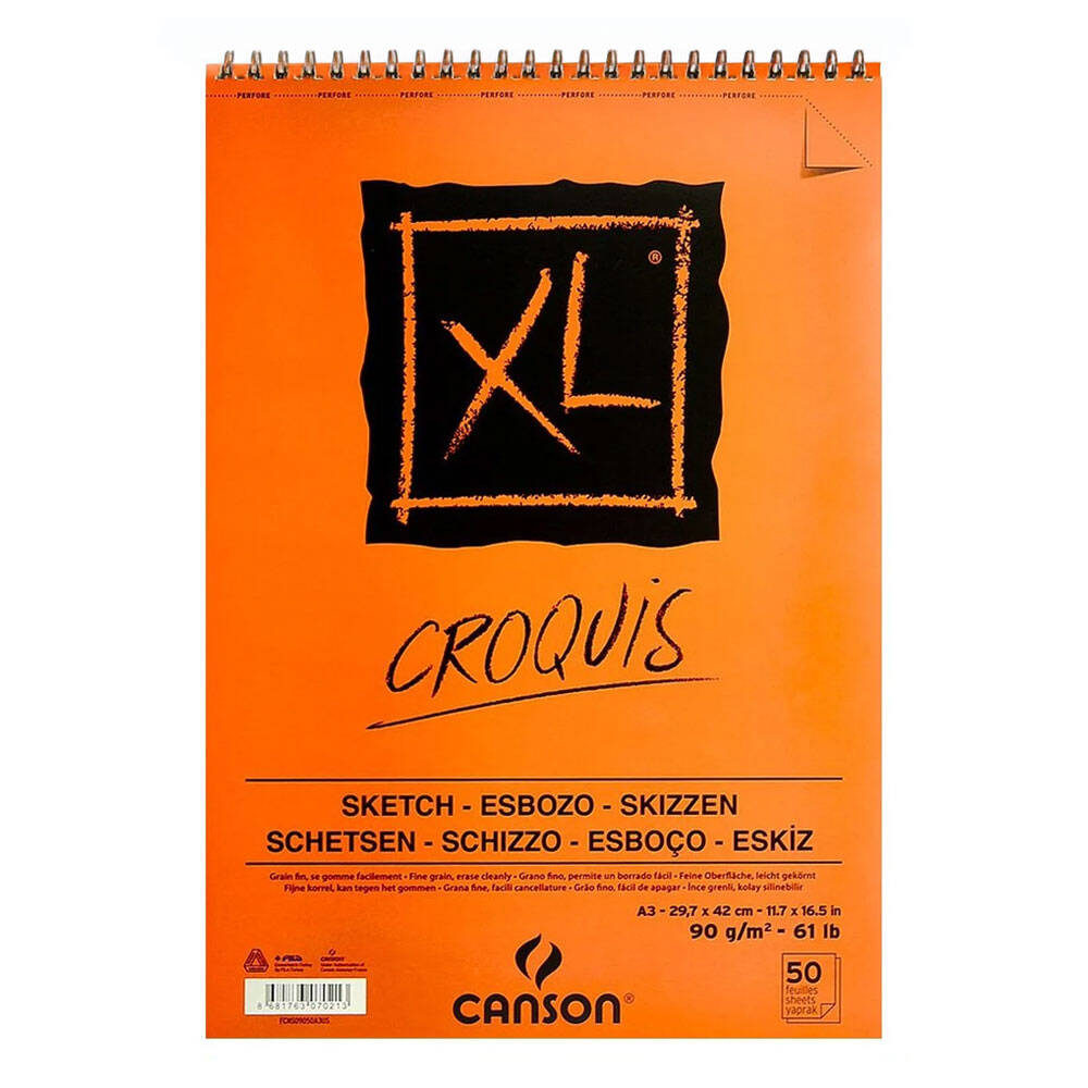 Canson Xl Croquis Sketchbook A3 90gr 50yp