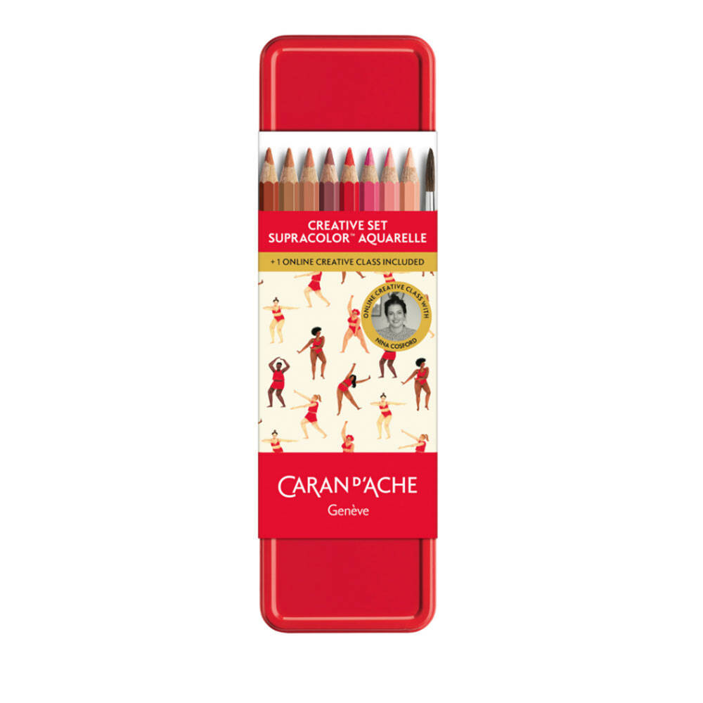 Caran d’Ache Nina Cosford 13 Pieces and 1 Brush Creative Set