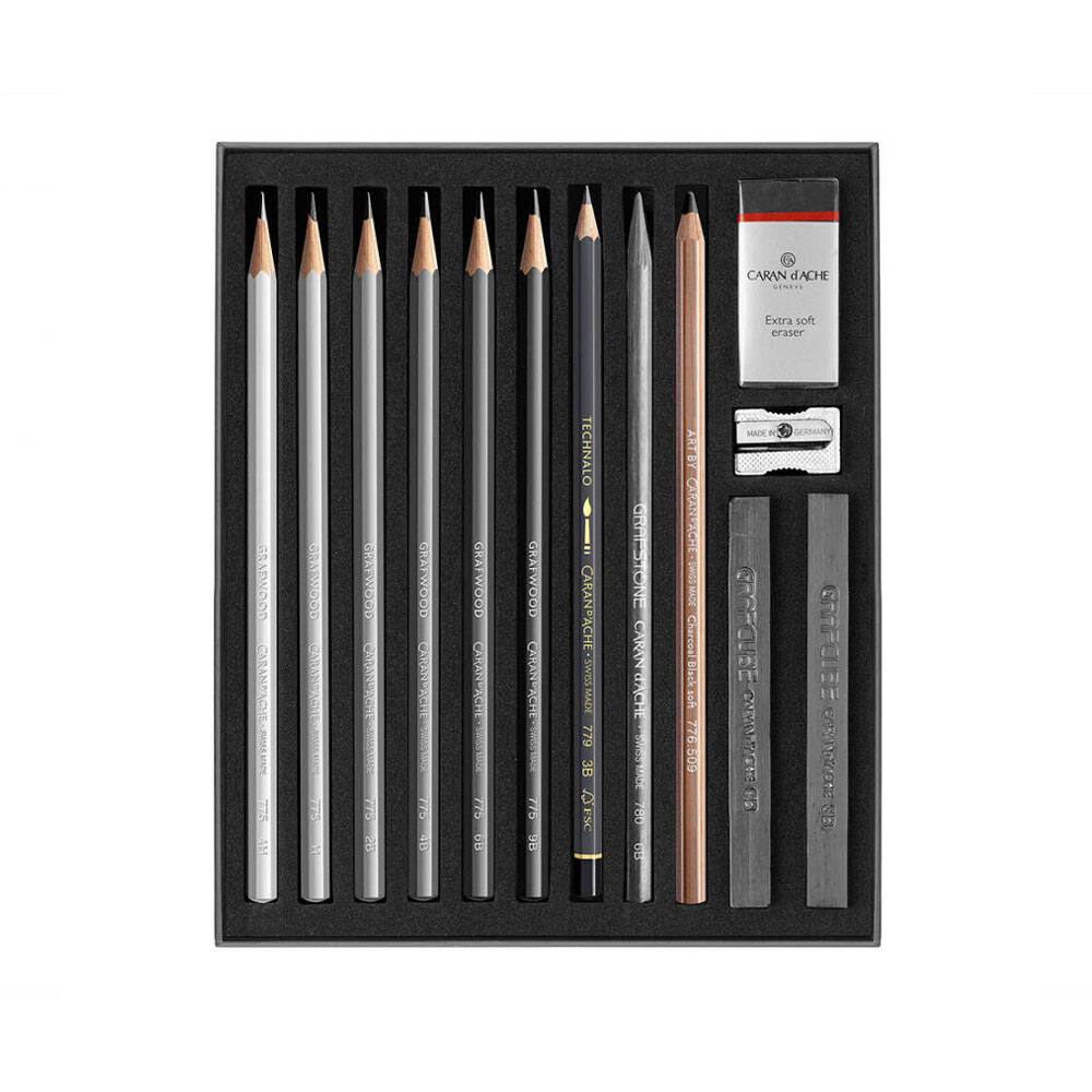 Caran d'Ache Sketching Set, 14 pieces