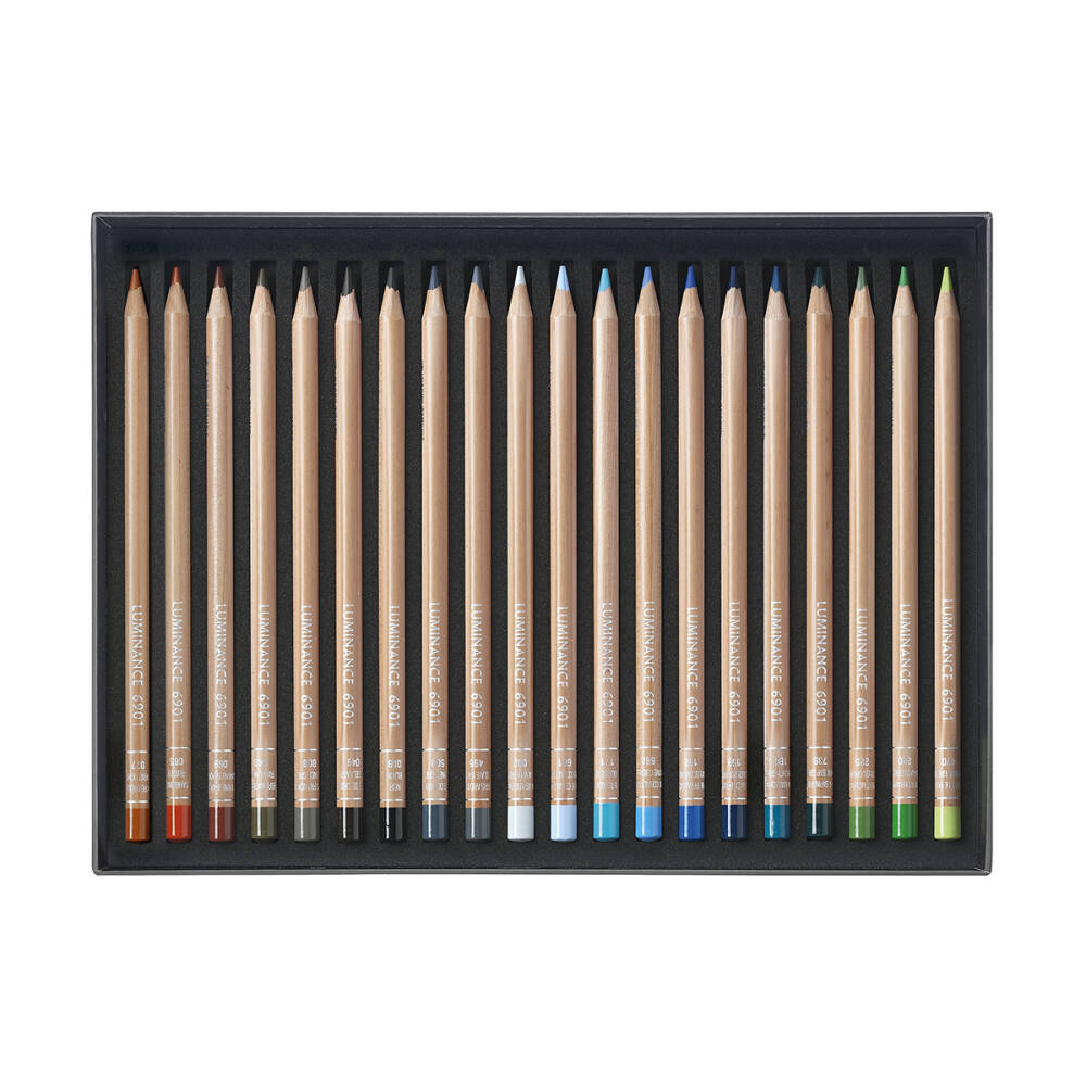 Caran d'Ache Luminance 6901 Dry Paint Set of 40 Colours