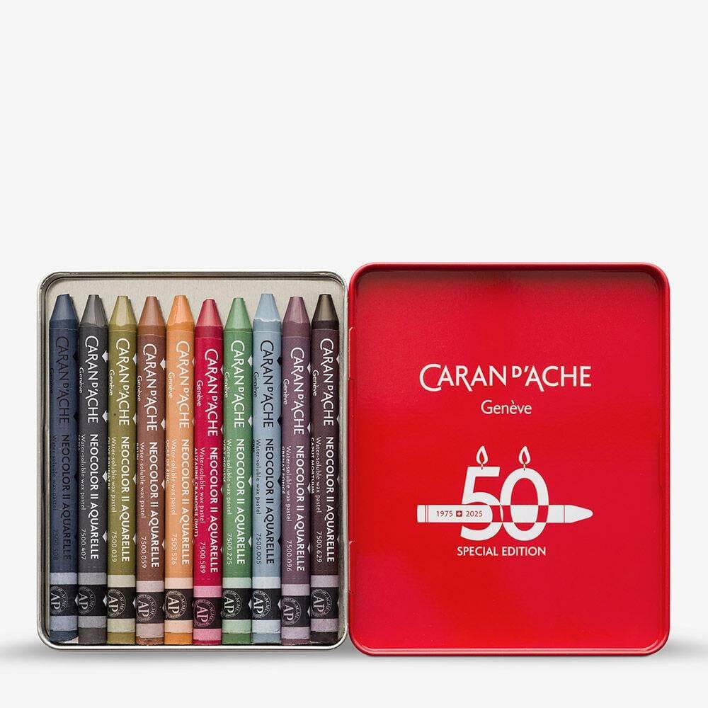 Caran d'Ache Neo Pastel Set Dark 10 Colours