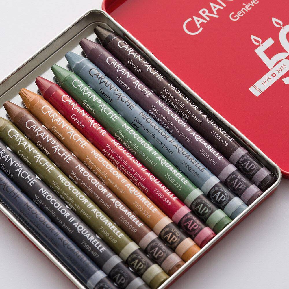 Caran d'Ache Neo Pastel Set Dark 10 Colours