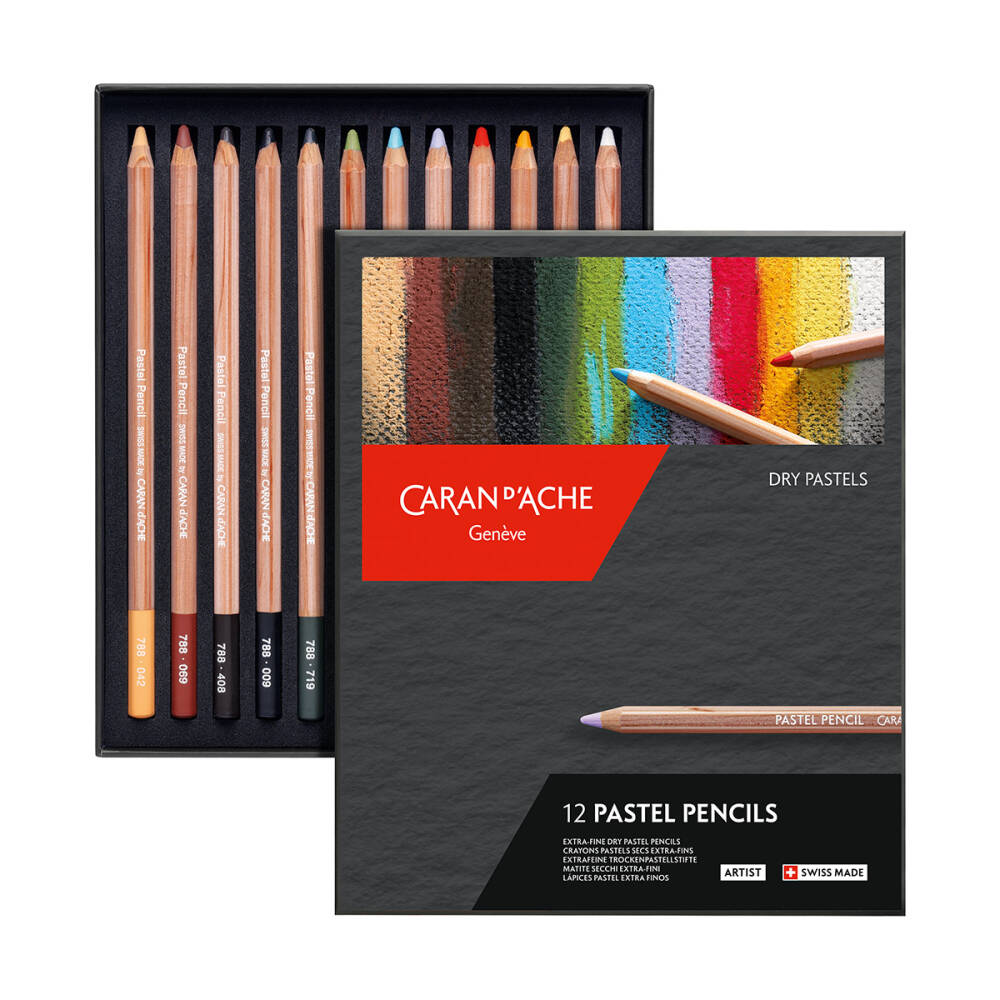 Caran d'Ache Pastel Pencils Set 12 Colours