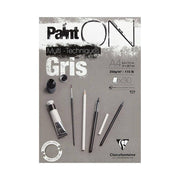 Clairefontaine Paint On Gray Technical Block A4 250g 30 Sheets