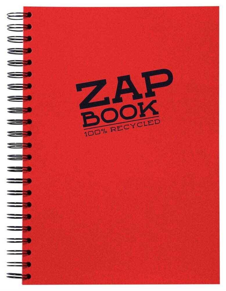 Clairefontaine Zap Book Geri Dönüşümlü Spiralli Sketch Defter A4 80 Gr 160 Yaprak