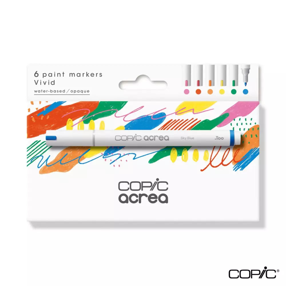 Copic Acrea Marker 6-Piece Set Vivid