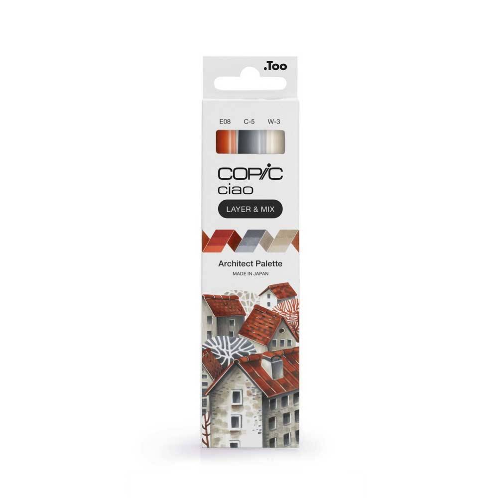 Copic Ciao 3'lü Layer Mix Set Architect Palette