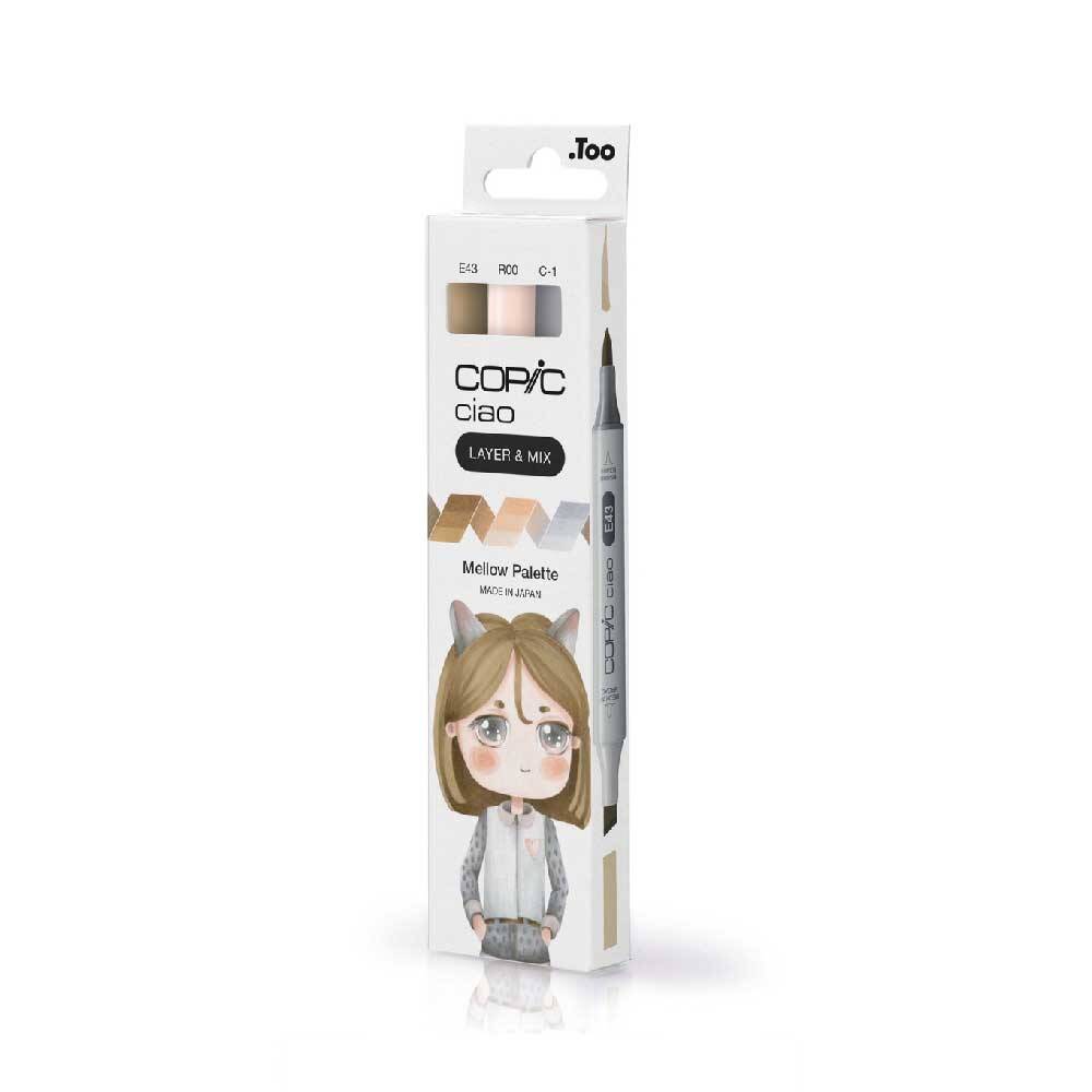 Copic Ciao 3'lü Layer Mix Set Mellow Palette