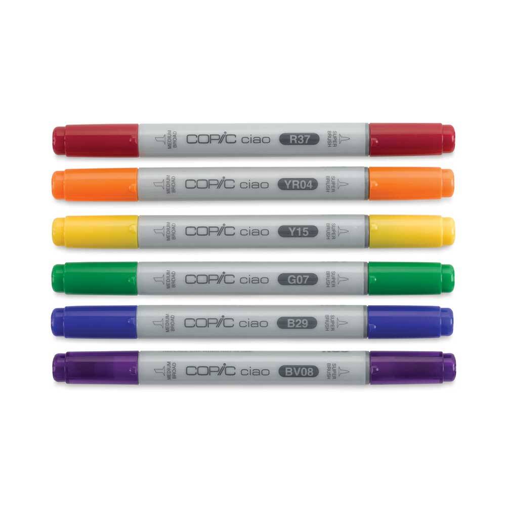 Copic Ciao Marker Set Primary 6’lı
