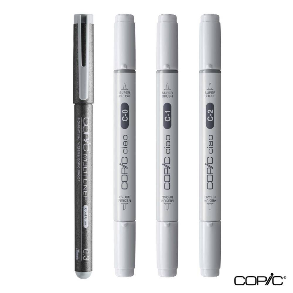 Copic Ciao Shade Set 4-pack Light Cool Gray