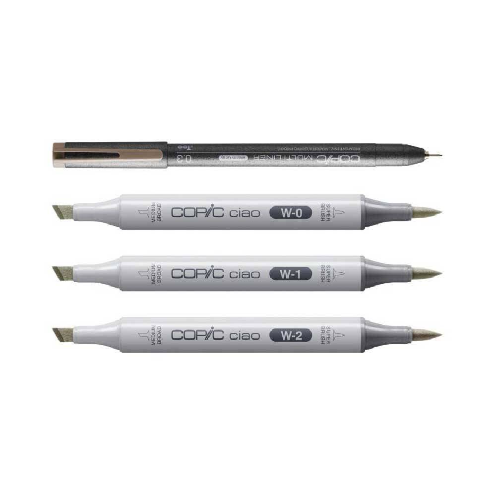 Copic Ciao Shade Set 4-pack Light Warm Gray