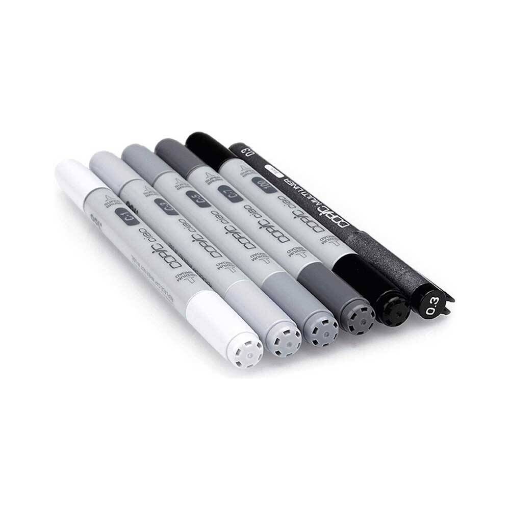 Copic Cool Grey Tones Marker 6'lı Set