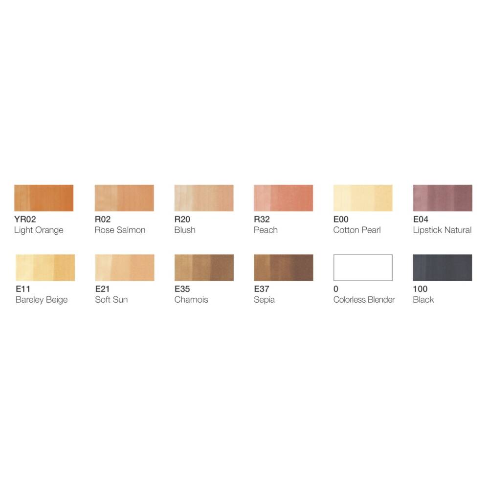 Copic Cüzdan Portrait Tones Set 12’li