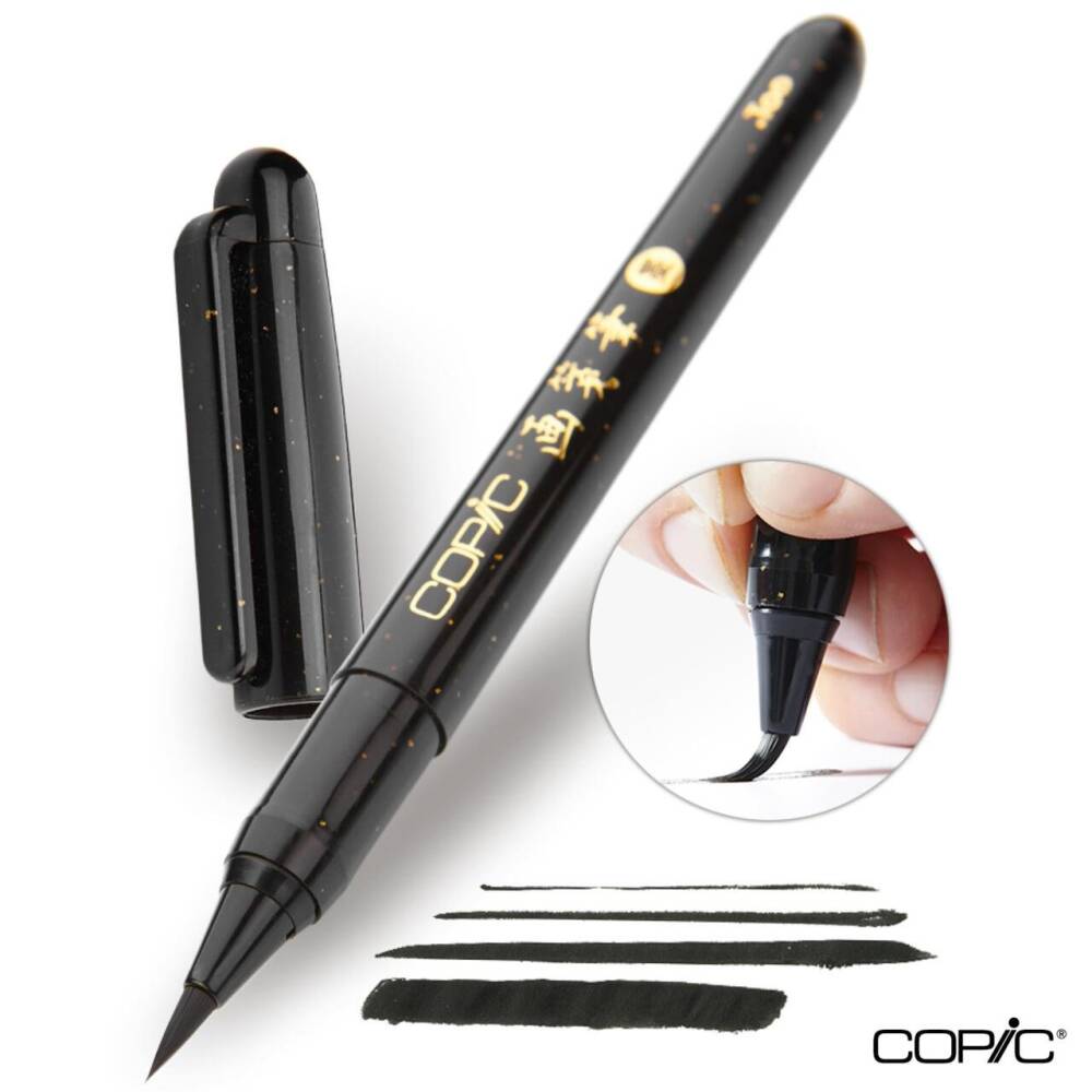 Copic Gasenfude Brush Tip Pen Black