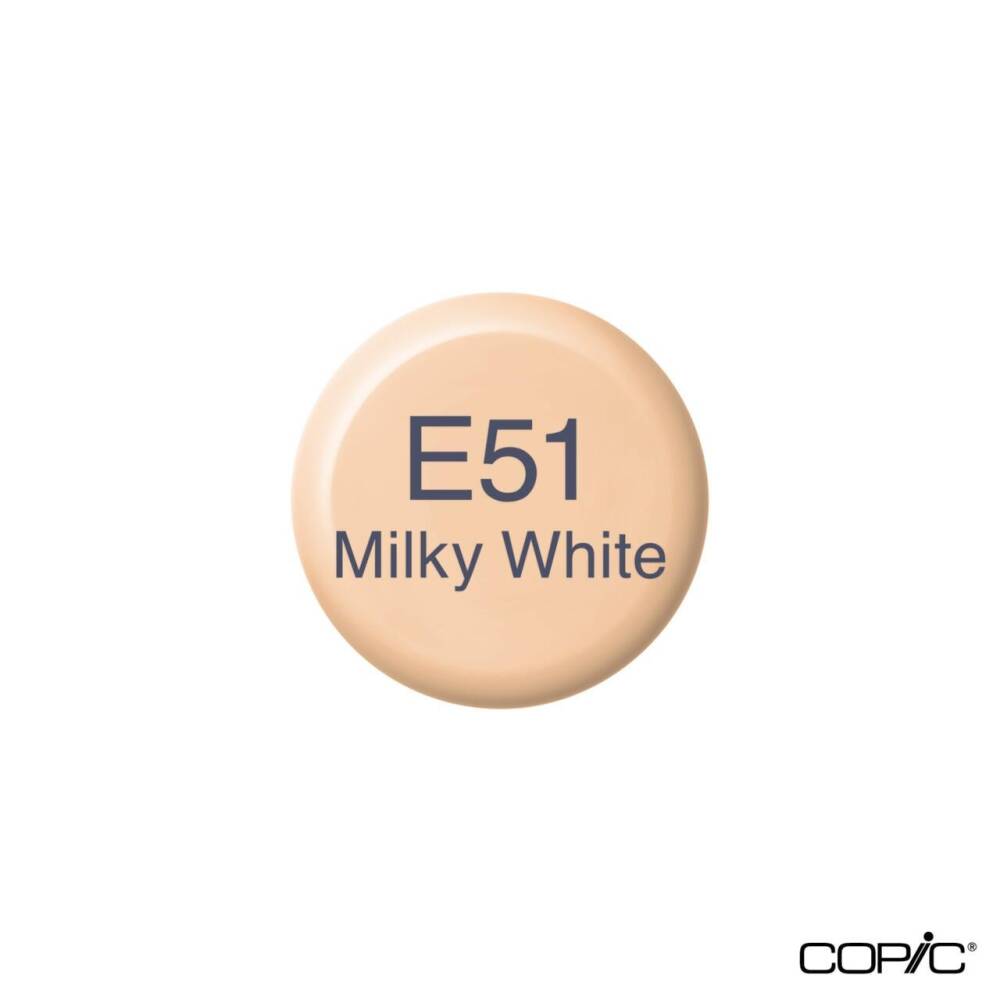 Copic Ink E 51 Acrylic Pen Ink Milky White