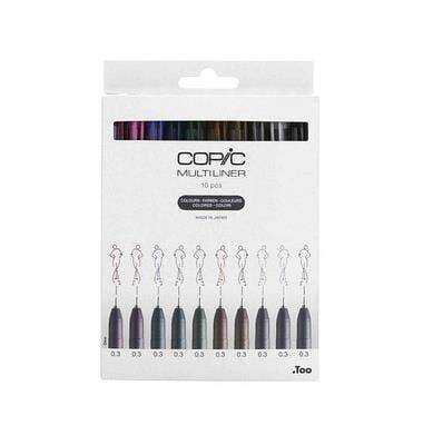 Copic Multiliner Classic Color Set of 10