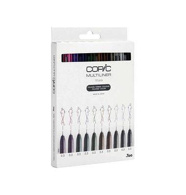 Copic Multiliner Classic Renkli Set 10'lu