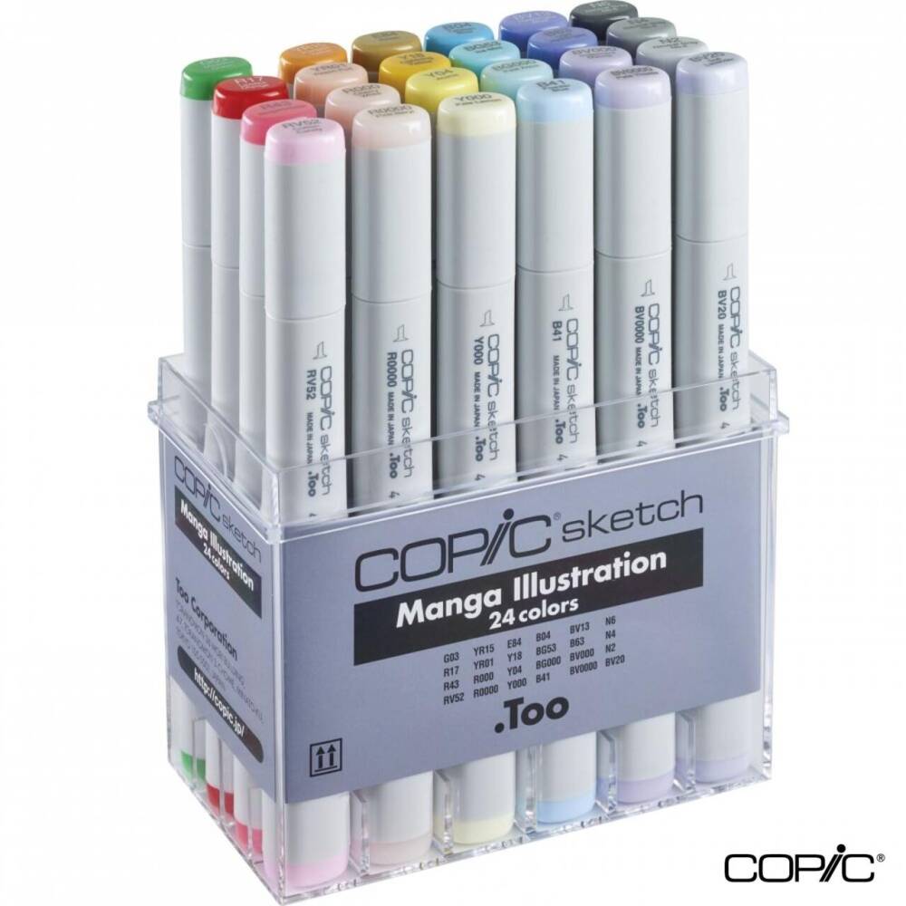 Copic Sketch Manga Çizim 24'lü Set