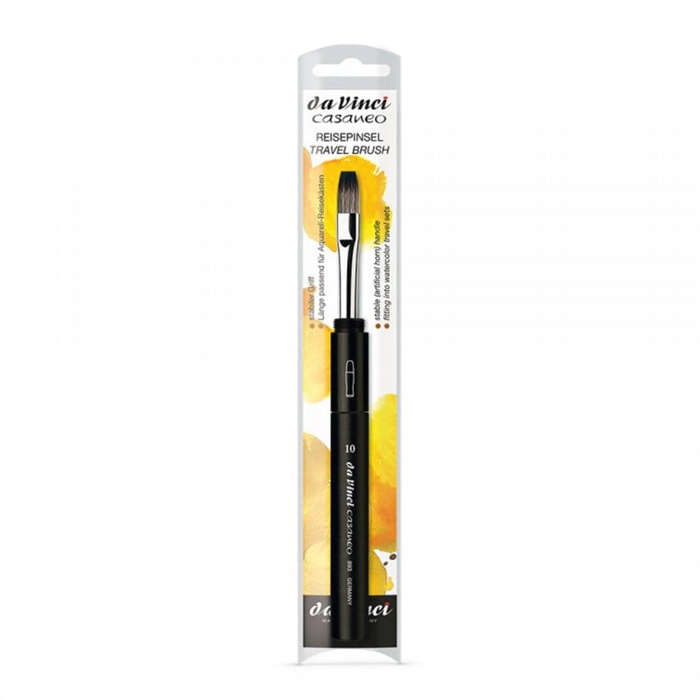 Da Vinci 893Tp Serial No: 10 Travel Brush ''Casaneo'' Bright Crimped Synthetic Fiber