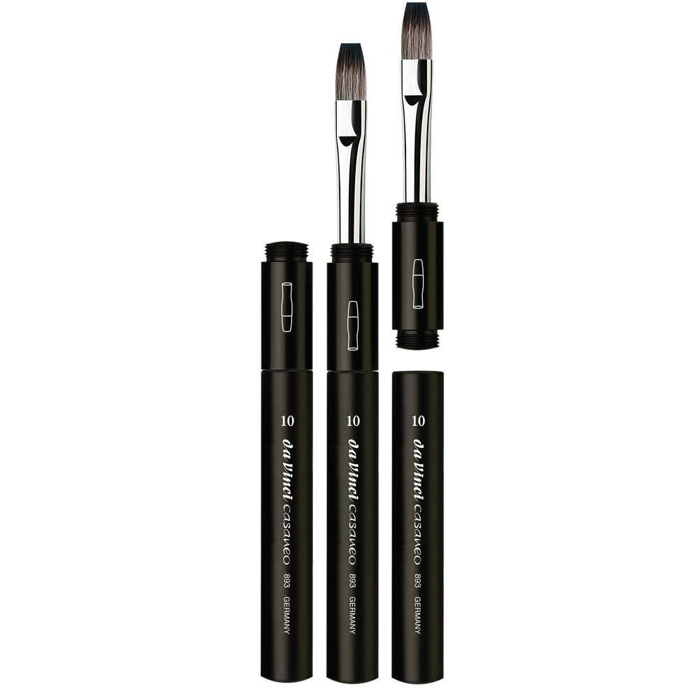 Da Vinci 893Tp Serial No: 10 Travel Brush ''Casaneo'' Bright Crimped Synthetic Fiber