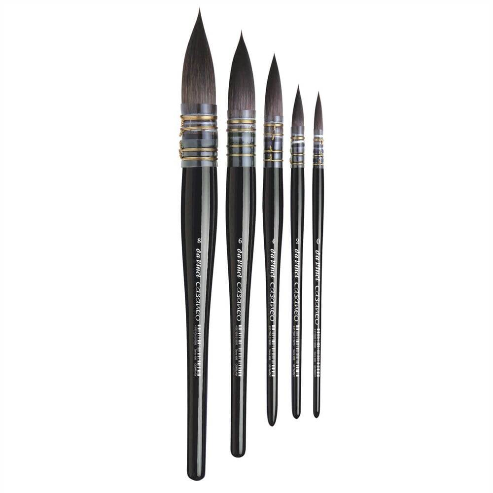 Da Vinci Casaneo Extra Soft Synthetic Round Watercolor Brush Series 498 No:0