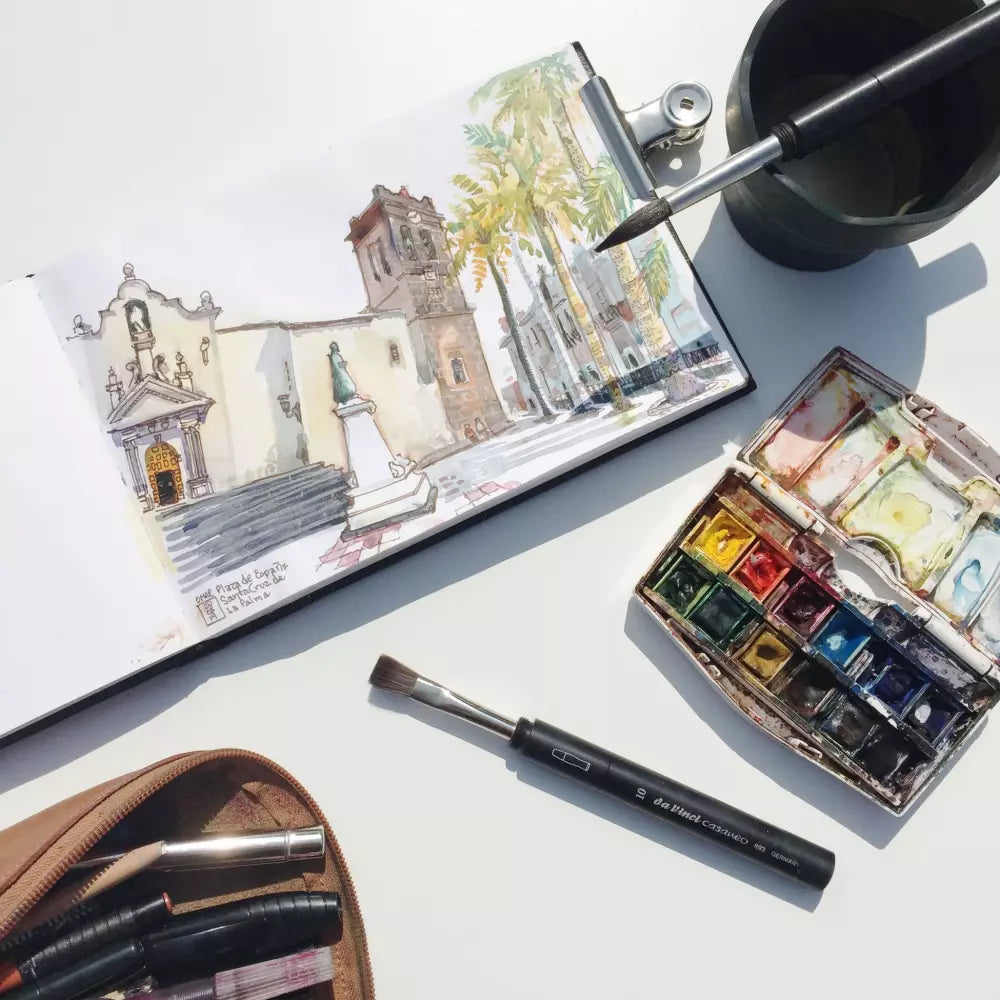 Da Vinci Casaneo Extra Soft Travel Watercolor Brush Series 1593TP No: 10