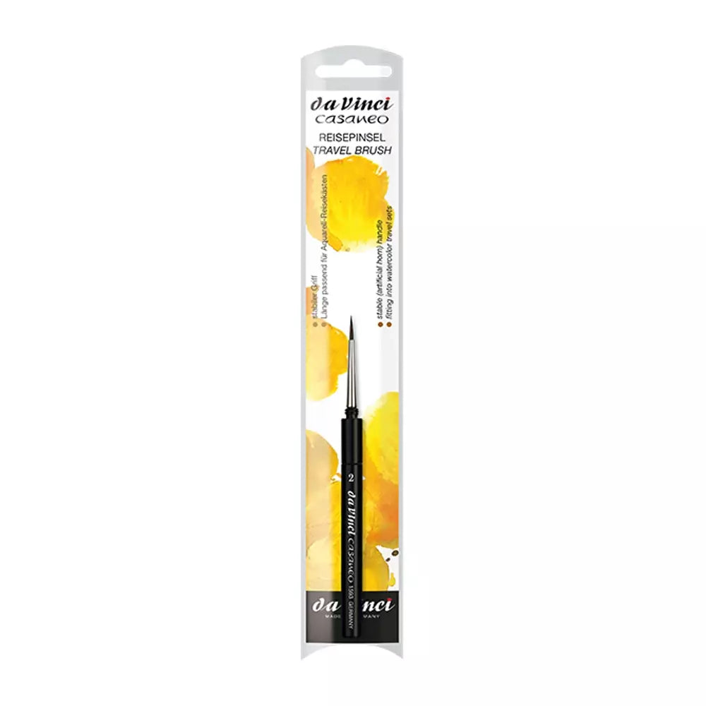 Da Vinci Casaneo Extra Soft Travel Watercolor Brush Series 1593TP No: 2