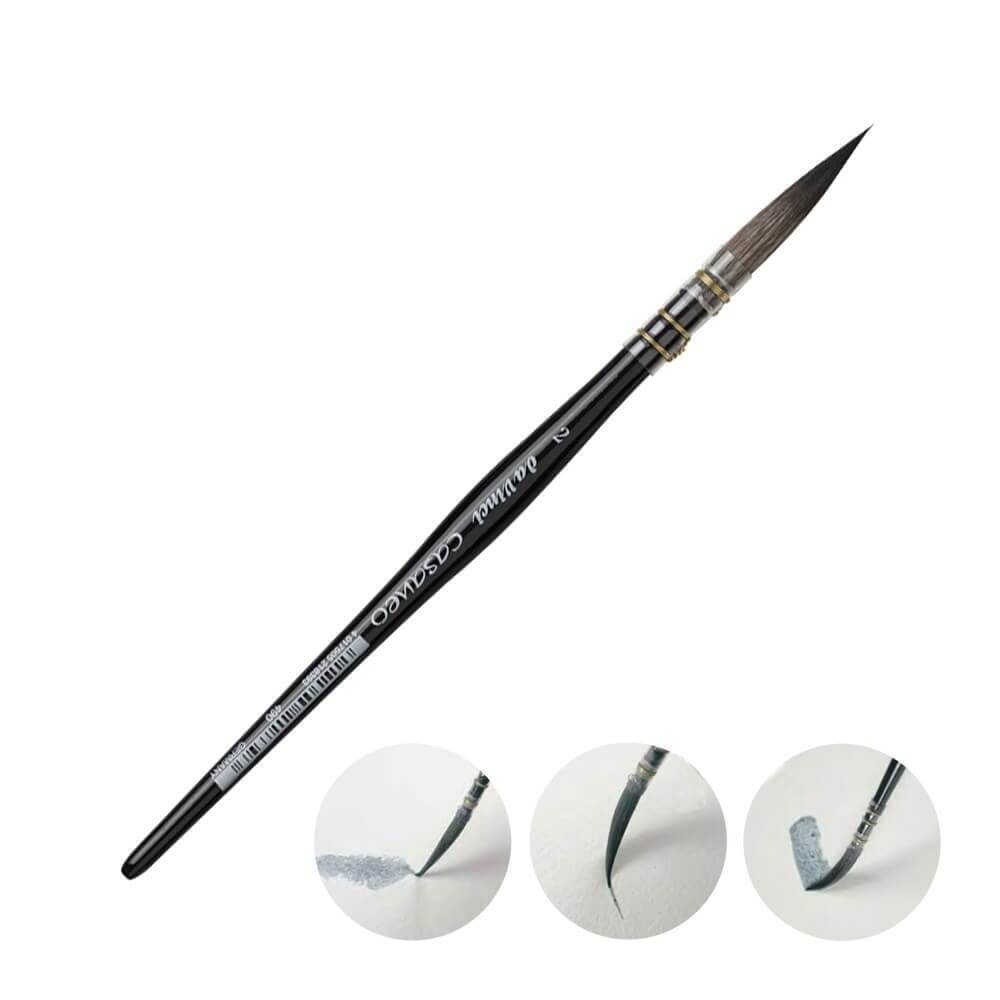 Da Vinci Casaneo Round Tip Long Watercolor Brush Series 490 No:2