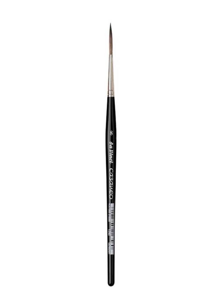 Da Vinci Caseneo Rigger Medium Length Black Esagonal Handle 1290 Serial No: 8