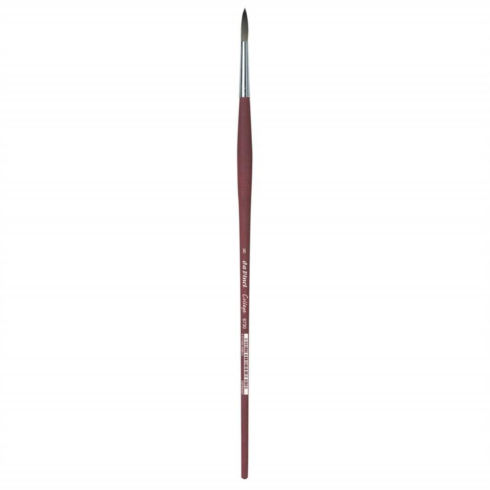Da Vinci College Acrylic Synthetic Round Acrylic and Oil Paint Brush Series 8730 No:6