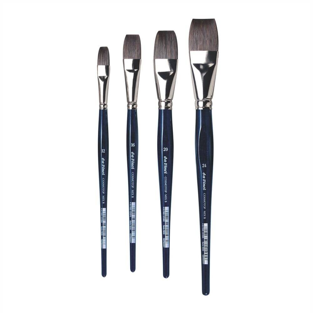 Da Vinci Cosmotop Mix B Düz Sulu Boya Fırçası Seri 5830 No:24