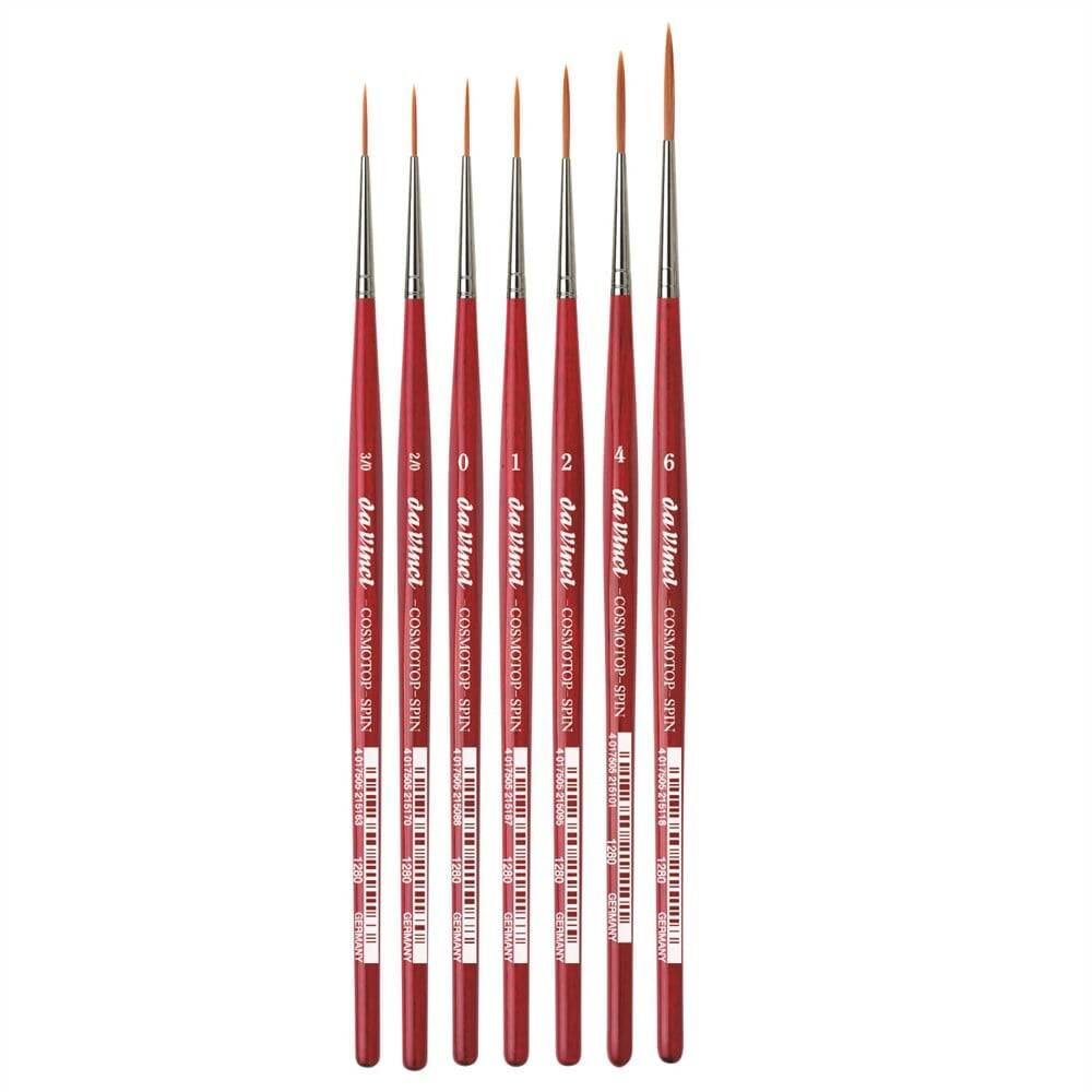 Da Vinci Cosmotop Spin Brown Synthetic Long Line Brush Series 1280 No:1