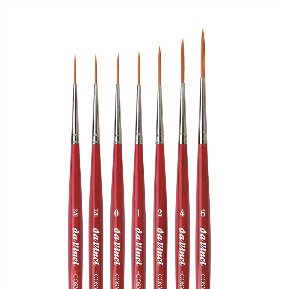 Da Vinci Cosmotop Spin Brown Synthetic Long Line Brush Series 1280 No:4