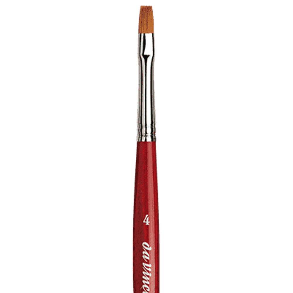 Da Vinci Cosmotop Spin Synthetic Flat Watercolor Brush Series 5880 No:4