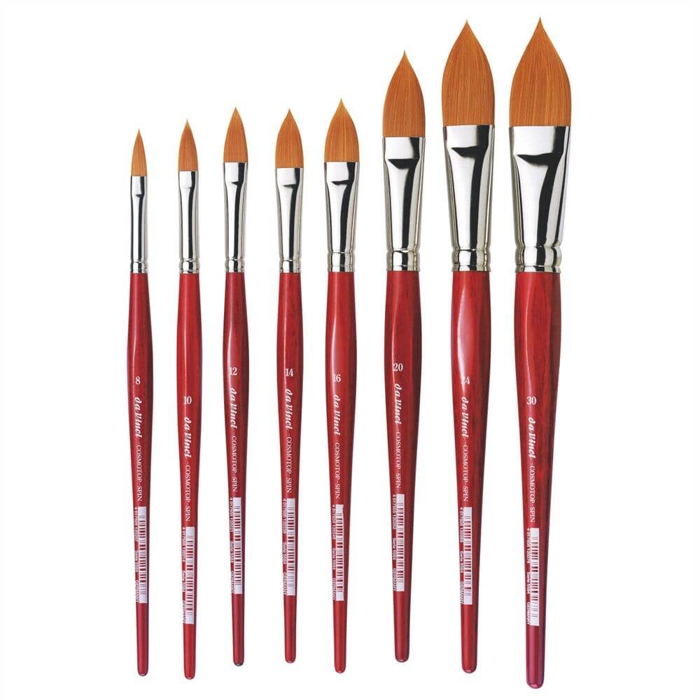 Da Vinci Cosmotop Spin Synthetic Oval Watercolor Brush Series 5584 No:10