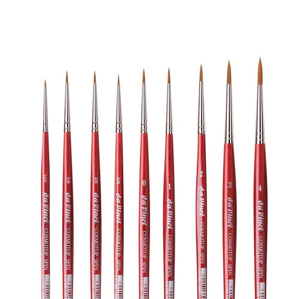 Da Vinci Cosmotop Spin Sentetik Yuvarlak Sulu Boya Fırçası Seri 5580 No:10/0