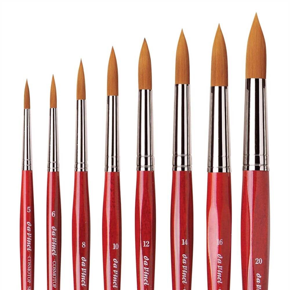 Da Vinci Cosmotop Spin Synthetic Round Watercolor Brush Series 5580 No:30