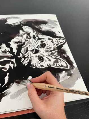 Da Vinci Dartana Spin Watercolor Brush Extra Pointed Series 188 No:7