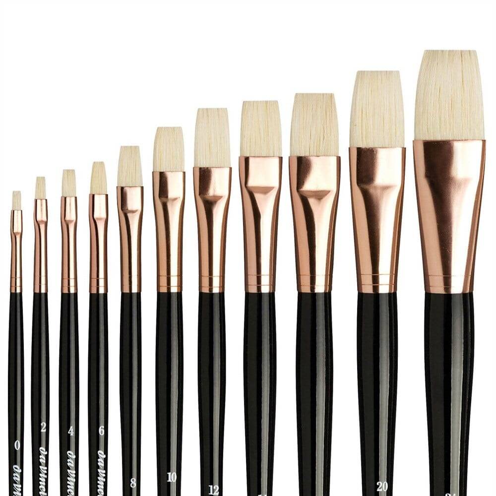 Da Vinci Bristle Flat Oil Paint Brush Series 7007 No:2