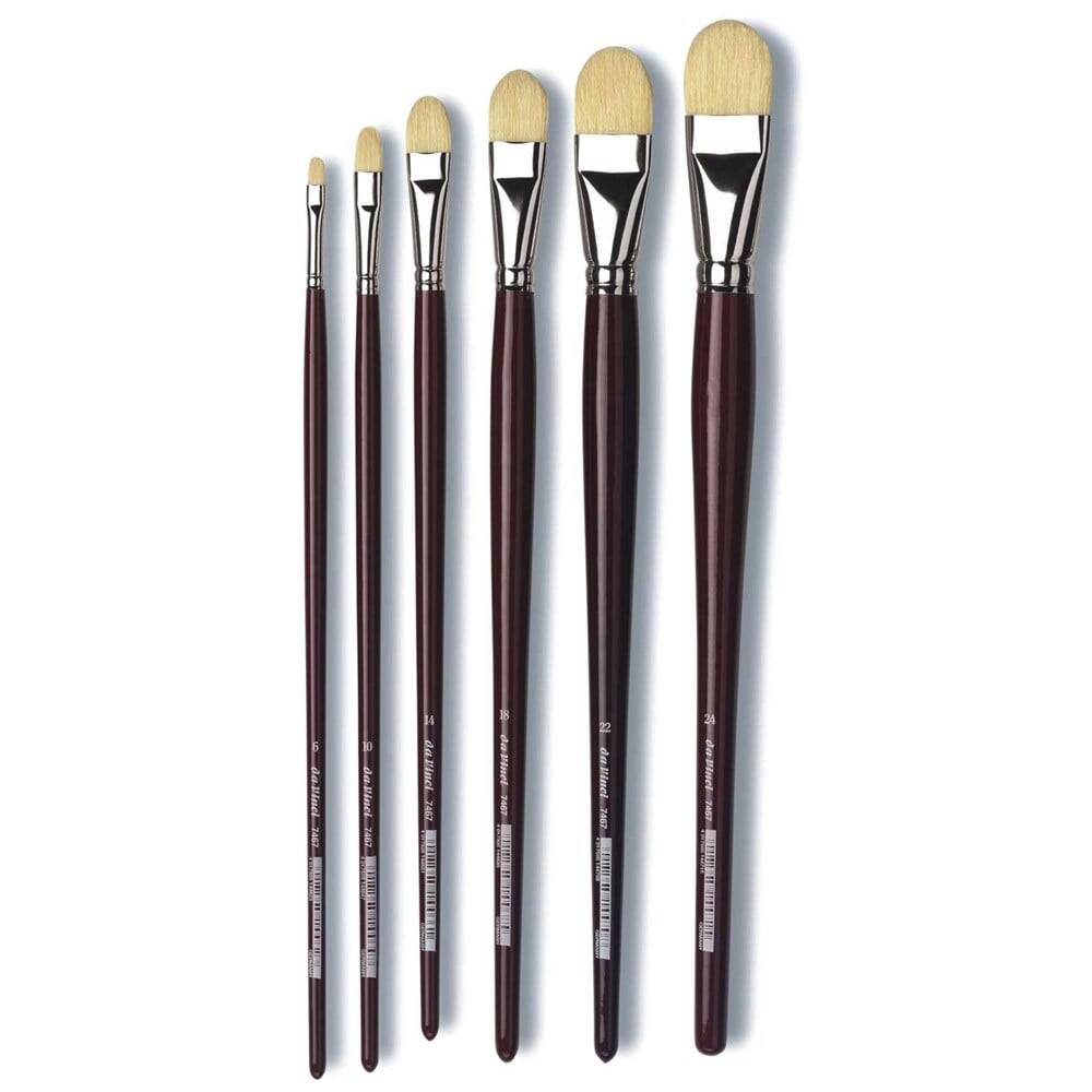 Da Vinci Bristle Filbert-Shape Oil Paint Brush Series 7467 No:12