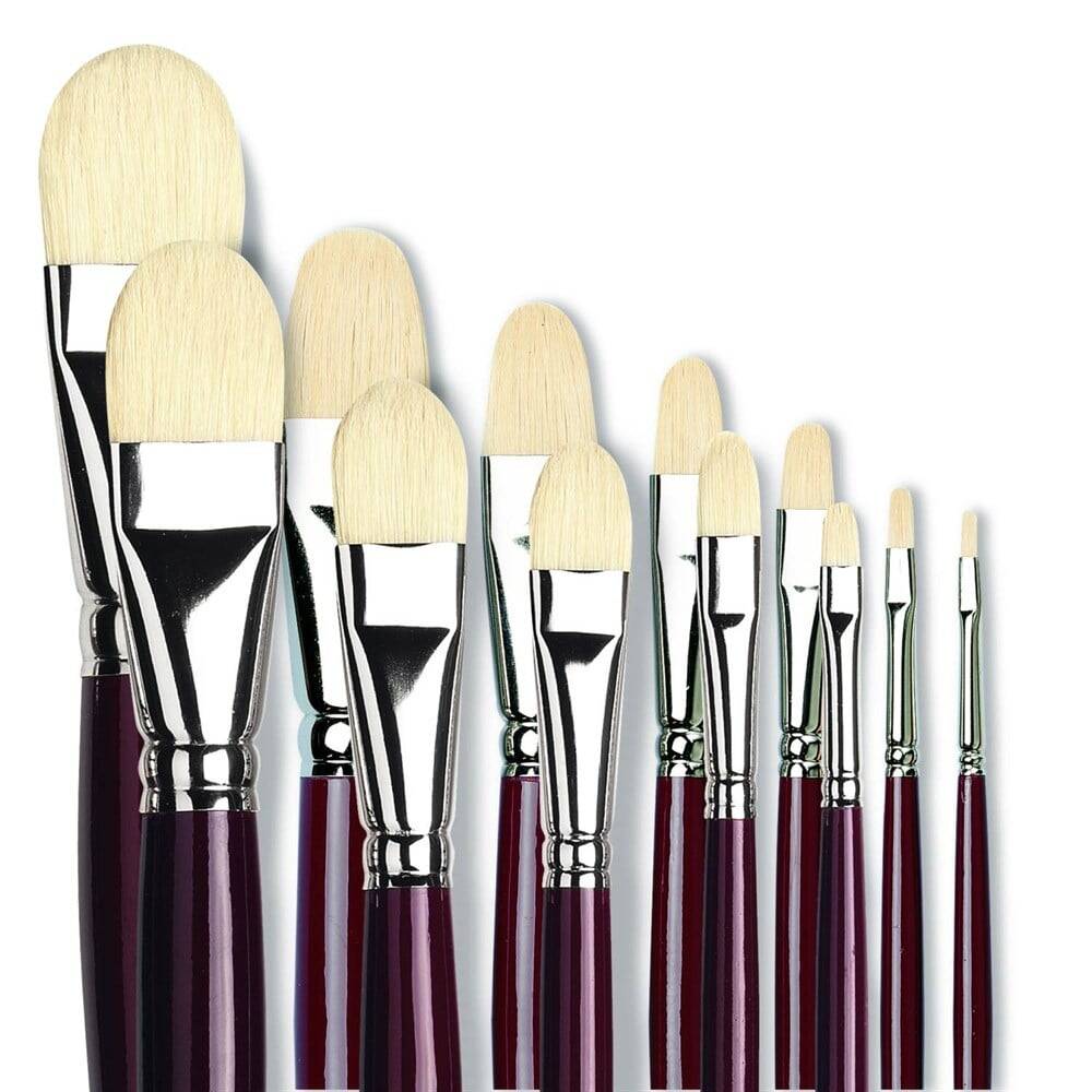 Da Vinci Bristle Filbert-Shape Oil Paint Brush Series 7467 No:14
