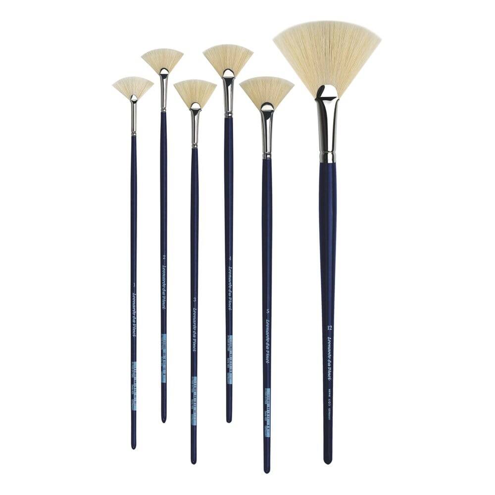 Da Vinci Pig Hair Fan Oil Paint Brush Series 403 No:12