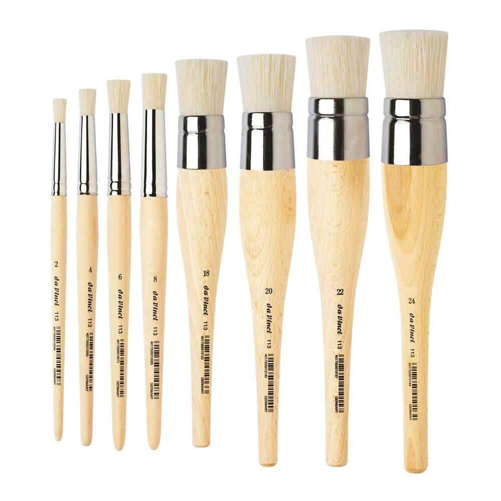 Da Vinci Bristle Round Stencil Template Brush Series 113 No:16