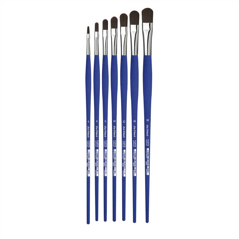 Da Vinci Forte Acrylic Synthetic Filbert-Shape Acrylic Paint and Oil Paint Brush Series 8650 No: 20